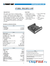 Datasheet HPT015ZEHH-A manufacturer Power-One
