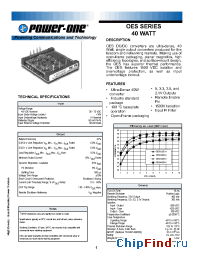 Datasheet OES025ZD-A manufacturer Power-One