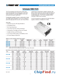 Datasheet PFC375 manufacturer Power-One
