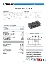 Datasheet UPM301.8 производства Power-One