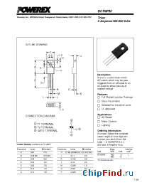 Datasheet BCR8PM-8L manufacturer Powerex