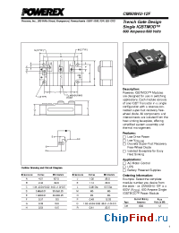 Datasheet CM600HU-12F производства Powerex
