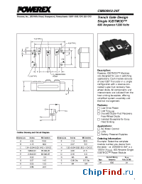 Datasheet CM600HU-24F производства Powerex