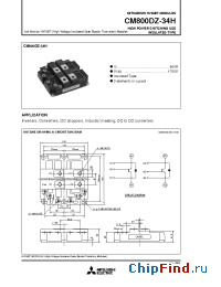 Datasheet CM800DZ-34H производства Powerex