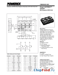 Datasheet CM900HB-90H производства Powerex