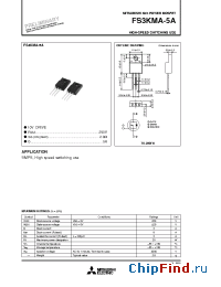 Datasheet FS3KMA-5A производства Powerex