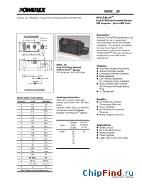 Datasheet ND421225 производства Powerex