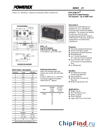 Datasheet ND431421 производства Powerex
