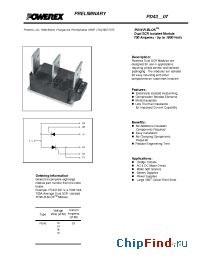 Datasheet PD431807 manufacturer Powerex