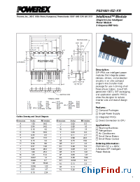 Datasheet PS21661-FR manufacturer Powerex