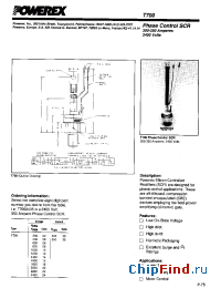 Datasheet T700 manufacturer Powerex