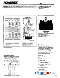 Datasheet T760 производства Powerex