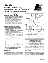 Datasheet LNK520G-TL производства Power Integrations