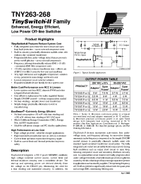 Datasheet TNY264PN-TL производства Power Integrations