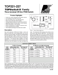 Datasheet TOP221-227 производства Power Integrations