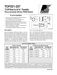 Datasheet TOP222P производства Power Integrations