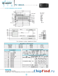 Datasheet PC1602-Q производства Powertip