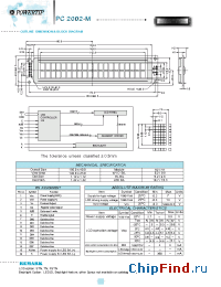 Datasheet PC2002-M производства Powertip
