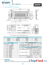 Datasheet PC2004-B производства Powertip