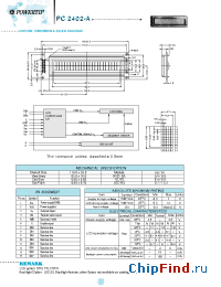 Datasheet PC2402-A производства Powertip