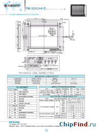 Datasheet PG320240-D производства Powertip