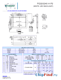 Datasheet PG320240-H-P2 производства Powertip