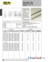 Datasheet 890-39-024-10-809 manufacturer Precid-Dip