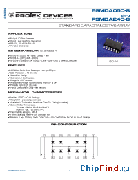 Datasheet PSMDA05C-8 manufacturer Protek