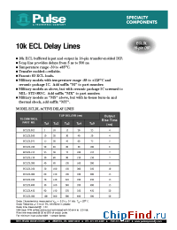 Datasheet ECLDL050 производства Pulse