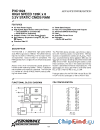 Datasheet P3C1024-25I manufacturer Pyramid