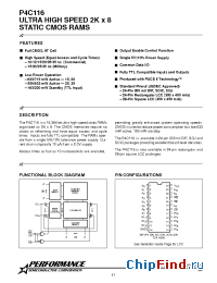Datasheet P4C116-10SC manufacturer Pyramid