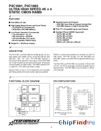 Datasheet P4C1681-15JC manufacturer Pyramid