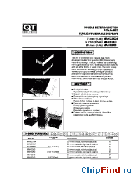 Datasheet MAN6260 manufacturer QT