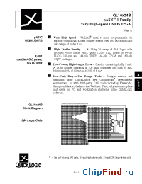 Datasheet QL16x24B-2PF100I производства QuickLogic