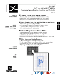 Datasheet QL2003-1PF100C производства QuickLogic
