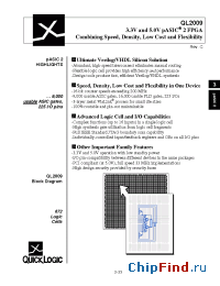 Datasheet QL2009-1 производства QuickLogic