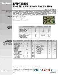 Datasheet RMPA39200 производства Raytheon