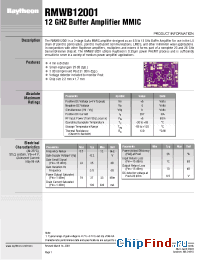 Datasheet RMWB12001 производства Raytheon