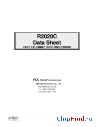 Datasheet R2020C производства RDC