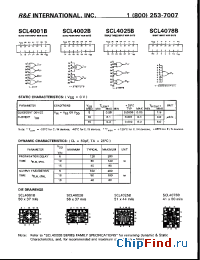 Datasheet SCL4001BE производства R&E