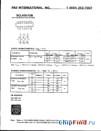 Datasheet SCL4007UBC производства R&E