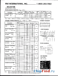 Datasheet SCL4018BE производства R&E