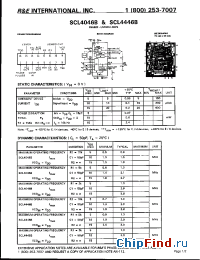 Datasheet SCL4046BC производства R&E