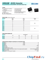 Datasheet R03M3.3 manufacturer Recom