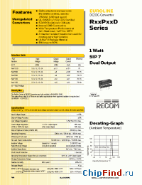 Datasheet R05P12D manufacturer Recom