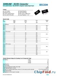 Datasheet R48Y05 manufacturer Recom