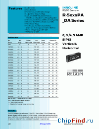 Datasheet R-522.5PA manufacturer Recom