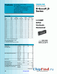 Datasheet R-611.8P manufacturer Recom