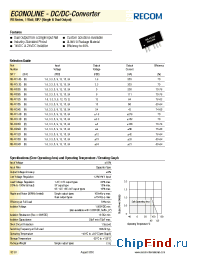 Datasheet RB-0505D производства Recom