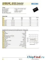 Datasheet REC2.2-0524DUI производства Recom